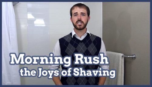 shave, shaving, morning shave, morning shaving, morning rush, joys of shaving